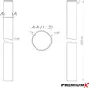 Antennenmast Stahl verzinkt 2m Ø60mm Produktbild-Vorschau 4