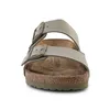 A pair of Birkenstock Arizona sandals shown from the front. Produktbild-Vorschau