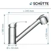 SCHÜTTE Küchenarmatur DIZIANI mit Geschirrbrause, Produktbild-Vorschau 4