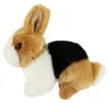 Lapin en peluche 15 x 17 cm, marron, noir et blanc, à Voir les images du produit 4