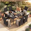 KOMFOTTEU Gartenstühle 2er Set, Balkonstuhl aus Polyrattan, Produktbild-Vorschau 9