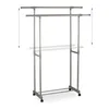 Relaxdays Kleiderständer mit 2 Kleiderstangen, Garderobe Produktbild-Vorschau 6