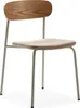Sada 2 látkových židlí s kovovými nohami, šířka 46 cm - Náhled obrázku produktu 4