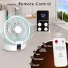 Tischventilator mit Fernbedienung 3 Geschwindigkeiten LED Produktbild-Vorschau 4