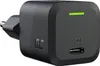 A black USB-C power adapter with a green LED indicator light. Podgląd zdjęcia produktu