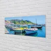 Glasbilder 125x50 Wandkunst Berge Seeschiffen Produktbild-Vorschau 2