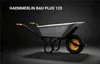 HAEMMERLIN Schubkarre BAU PLUS 120L verzinkt mit Luftrad Produktbild-Vorschau 5