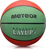 Piłka koszykowa Meteor Layup 4 czerwony/zielony, piłka Podgląd zdjęcia produktu 1