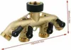 4 Wege 3/4" Wasserverteiler Messing Gartenschlauch Produktbild-Vorschau 5
