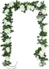 Kunstbloemenboog, slinger, 2 stuks, 19 cm, wit, geschikt Productafbeelding-voorbeeld 2