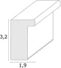 Deknudt S46V Leinwand Bilderrahmen silber 30x45 cm Produktbild-Vorschau 4