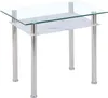 Jídelní stůl ze skla 90x60x75 cm – 6 mm bezpečnostní sklo s Náhled obrázku produktu 1