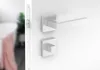 Edelstahl Eckig Türgriff CUBE für Badtüren WC Türbeschlag; Produktbild-Vorschau 2