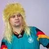 Perücke Vokuhila blond, Herrenperücke Produktbild-Vorschau 3