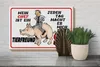 Holzschild Spruch 30x20cm Chef ist Tierfreund macht mich Produktbild-Vorschau 4