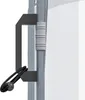 Close-up of a handle and bungee cord attached to a pole, likely part of a greenhouse or tent structure. Voir les images du produit