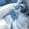Tenda 140x250 Caren bianco blu fiori pronta per i grommets Anteprima dell’immagine prodotto 9