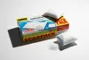 A box of UHU air dehumidifier refills with two refill bags and some loose crystals on a white surface. Produktbild-Vorschau