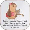 Mr. & Mrs. Panda Tischuntersetzer Juristin Schlupfloch - Produktbild-Vorschau 1