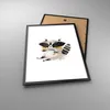 Gerahmtes Poster - Schwarzer Rahmen - Waschbär Tasse Kinder Produktbild-Vorschau 3