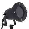 A black LED garden spotlight with a mounting bracket and cable, shown against a white background. Anteprima dell’immagine prodotto