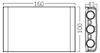 Braytron LED Wandleuchte Außen Anthrazit Strahler 6X1W Produktbild-Vorschau 6