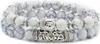 2-teiliges Armband mit Buddha Kopf, Naturstein, Damen Produktbild-Vorschau 1