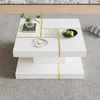 Table basse à deux niveaux de la marque Merax, avec des Voir les images du produit 6