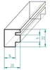 Ramka na medale zdjęcie 3D 30x30 - czarna, szkło 2 mm, MDF, Podgląd zdjęcia produktu 7