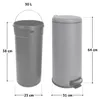SVITA T30 Mülleimer grau 30 Liter Abfalleimer Müllbehälter Produktbild-Vorschau 6
