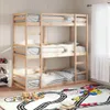 vidaXL Trojpatrová postel 80x200 cm z masivního Náhled obrázku produktu 2