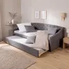 Homestyle4u Tagesbett 90x200 mit Lattenrost Polsterbett mit Produktbild-Vorschau 1