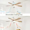 AIORBER 52 Zoll Deckenventilator weiß mit dimmbarem Produktbild-Vorschau 3