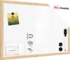 Magnetisches Whiteboard mit Naturholzrahmen 60x40cm Produktbild-Vorschau 2