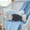2x Dekokissen Fisch Leinen blau & grau – Fischkissen Produktbild-Vorschau 6