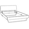 HASENA Trento Bett Sariano Nussbaum 180x200 Produktbild-Vorschau 14