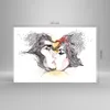 Bilder auf glas - Paar Küssen Abstraktion - 120x80cm - Produktbild-Vorschau 3