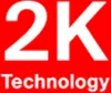 The image displays the text "2K Technology" in large white font on a red background, with "Technology" in smaller white font below. Podgląd zdjęcia produktu