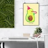 Mr. & Mrs. Panda Bild Avocado Feier DIN A0 - Gelb Pastell - Produktbild-Vorschau 2