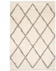 Hochflor Langflor Shaggy Teppich Boho Rauten Creme, Produktbild-Vorschau 5