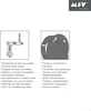 The image displays two product detail shots with accompanying text in multiple languages, and a brand logo. Anteprima dell’immagine prodotto