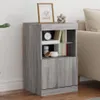 Sideboard mit LED-Leuchten Grau Sonoma 41x37x67 cm Produktbild-Vorschau 2
