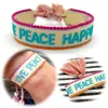 LS-LebenStil Canvas Statement Armband Love Peace Happiness Produktbild-Vorschau 1