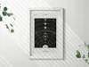 Illustration eines Sonnensystems– Wandbild mit Rahmen – Produktbild-Vorschau 2