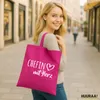 Huuraa Jutebeutel Chefin mit Herz 10 Liter Fuchsia Produktbild-Vorschau 2