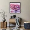 Gerahmtes Poster - Schwarzer Rahmen - Pastos Blumen Rosa - Produktbild-Vorschau 7