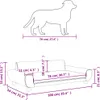 vidaXL Letto per cani blu 100x54x33 cm in velluto Anteprima dell’immagine prodotto 8