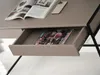 Breiter Schreibtisch DAMJAR - beige / schwarz Produktbild-Vorschau 10