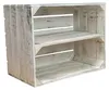 Obstkiste Johanna neu - Shabby weiß  4er Set Längs Produktbild-Vorschau 6