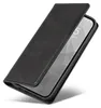 A black flip cover phone case is shown at an angle against a white background. Produktbild-Vorschau